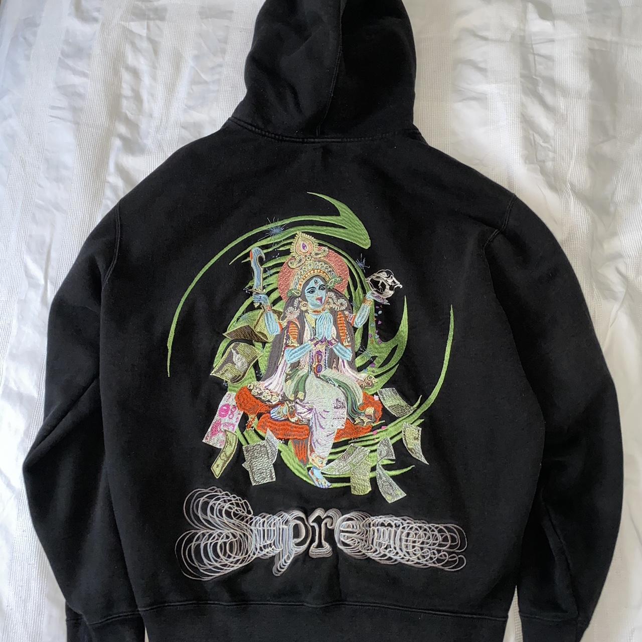 SUPREME Lakshmi Zip Up Hooded Sweatshirt Black....