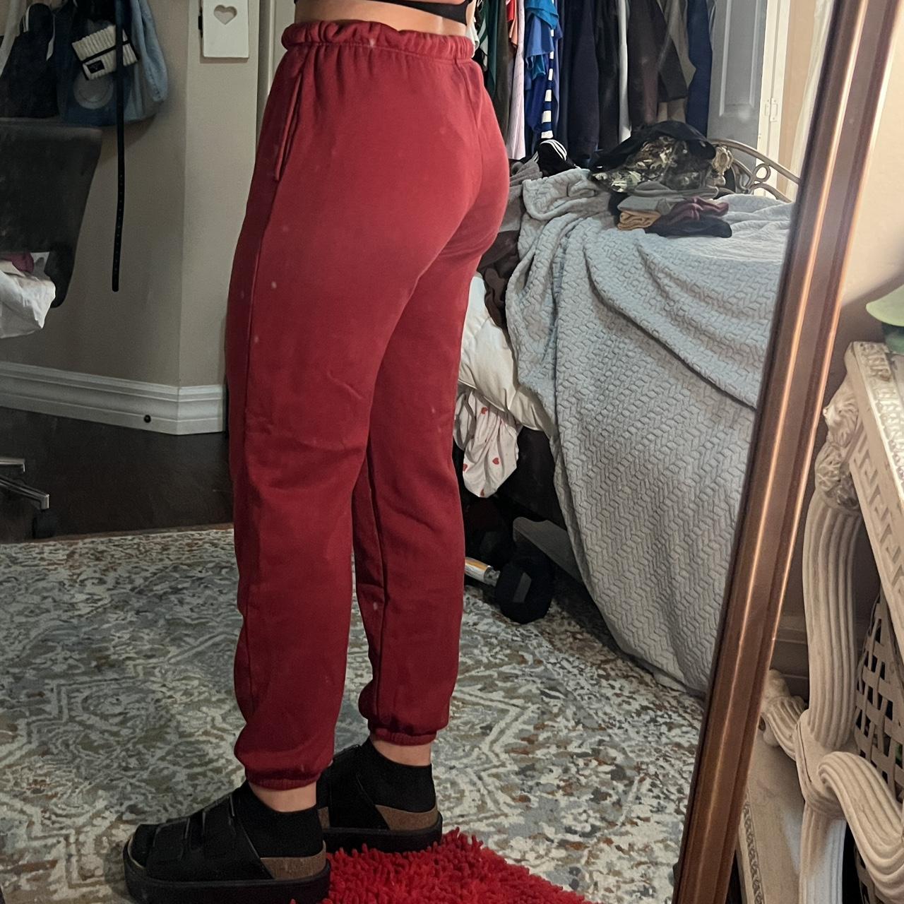 Red discount brandy sweatpants