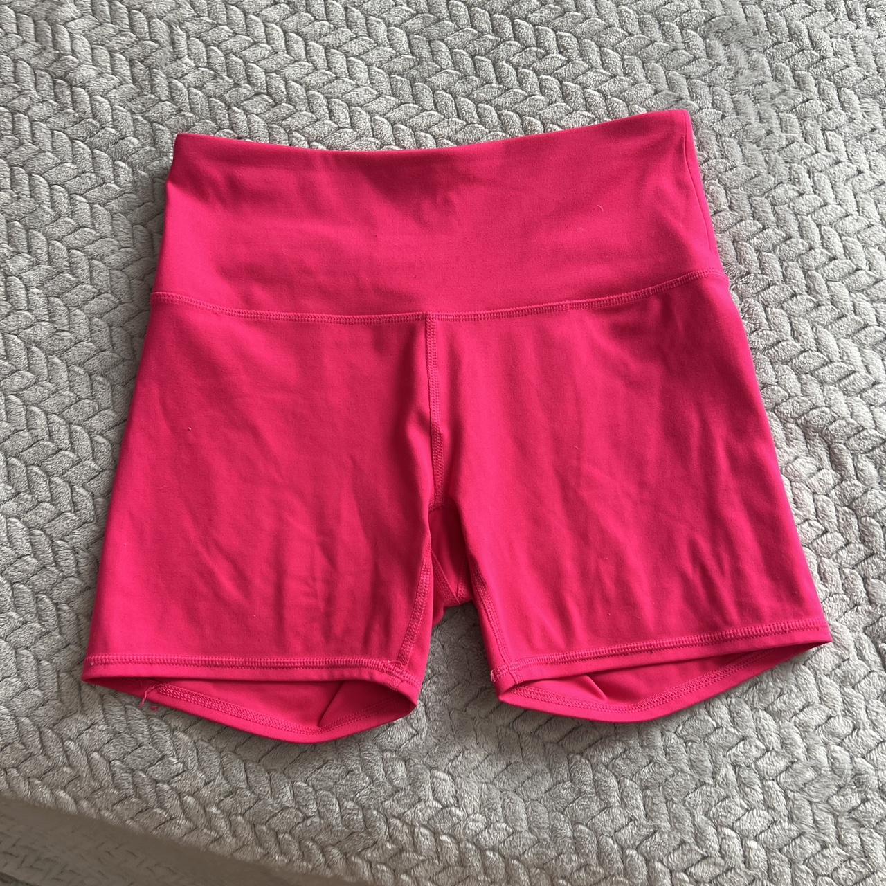 Hot pink workout shorts ★Size small gym shorts - Depop