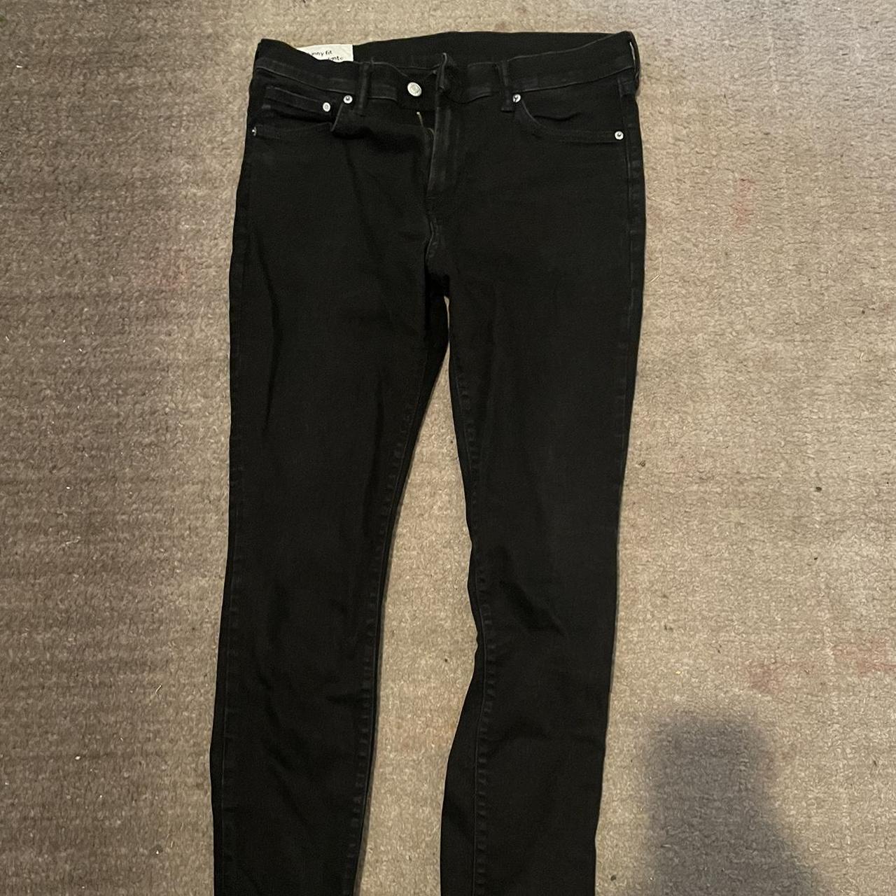 Black Skinny Fit jeans Size 34X32 - Depop