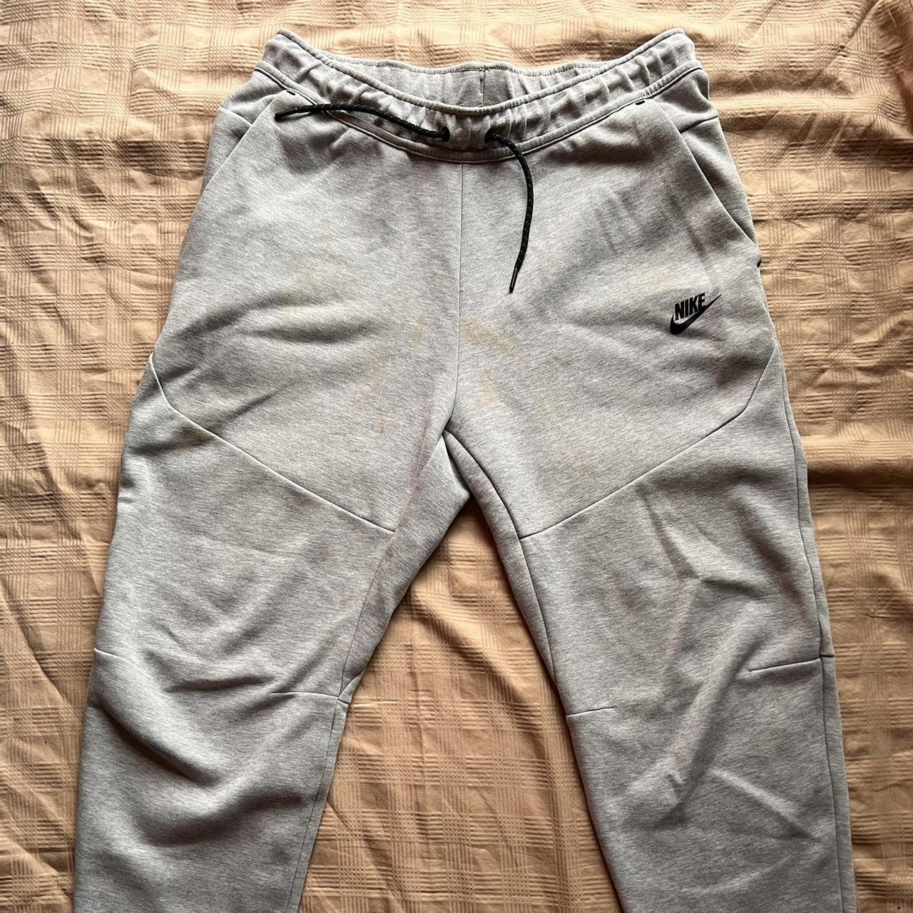 Nike Tech Sweatpants Gray Large Barely worn, shrunk... Depop