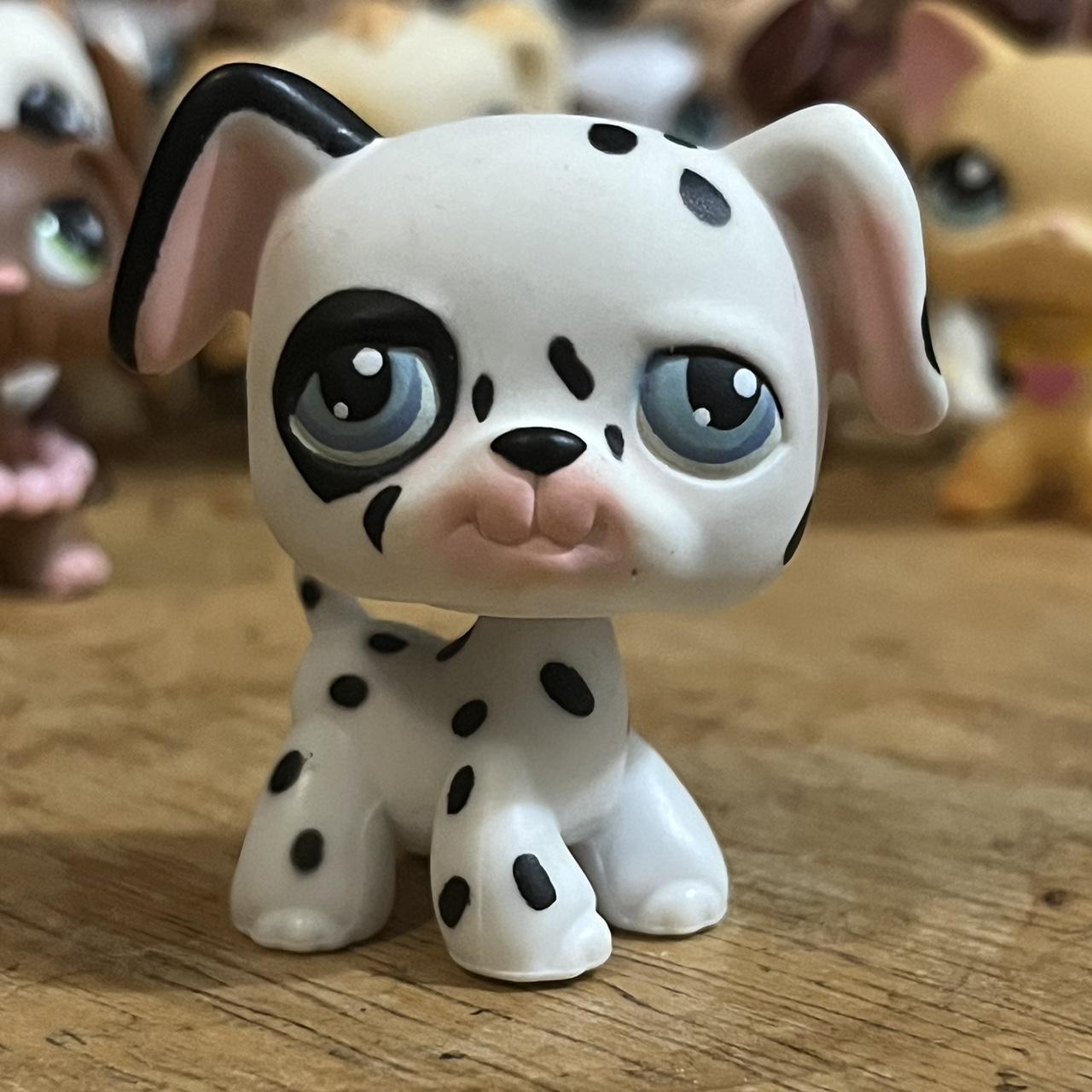 LPS Littlest Pet Shop dalmatian dog #44 Pink magnet... - Depop