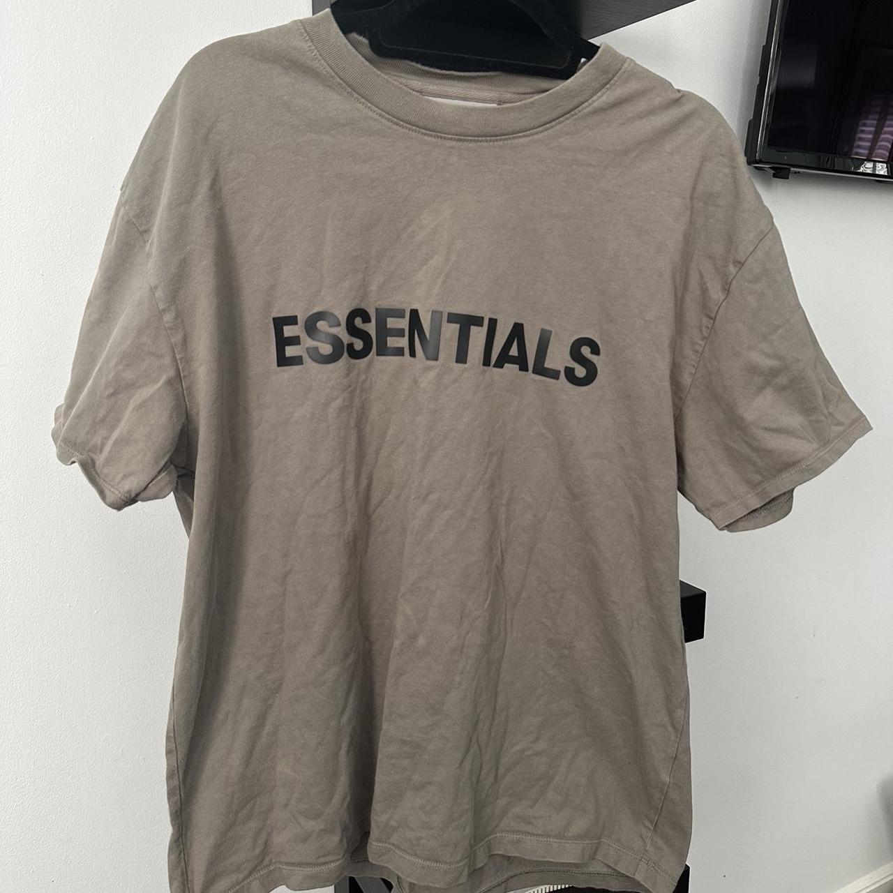 ESSENTIALS FEAR OF GOD TEE worn a few times, in... - Depop