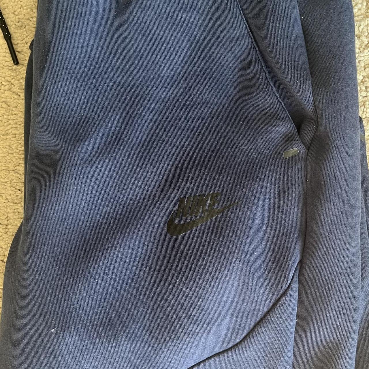 Nike Tech Fleece Joggers Navy Blue Men’s small Great... Depop
