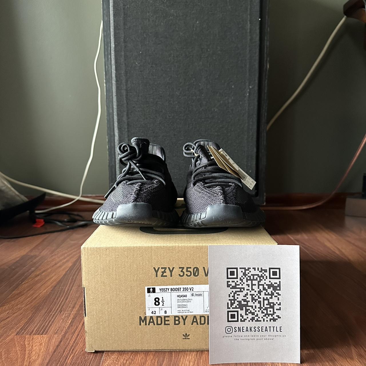 adidas Yeezy Boost 350 V2 Onyx Size 8.5M HQ4540 -... - Depop