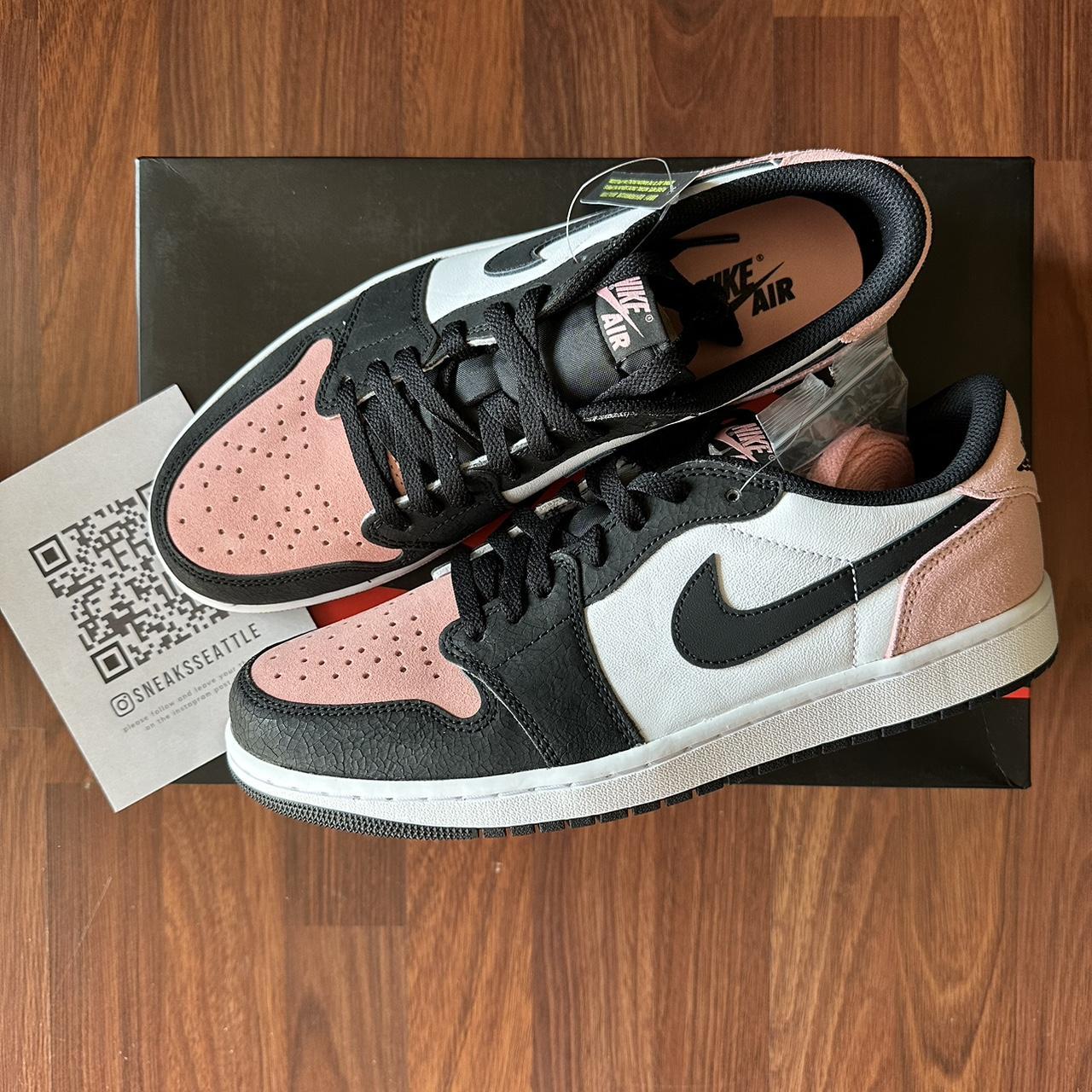 Jordan 1 Low OG Bleached Coral Size 10.5M CZ0790-061... - Depop