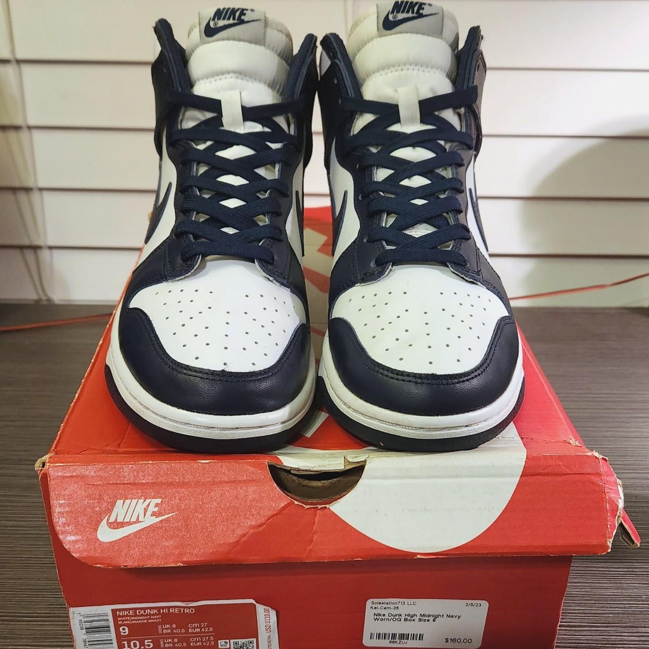 Nike Dunk Hi Retro - Midnight Navy Preloved OG all ~...