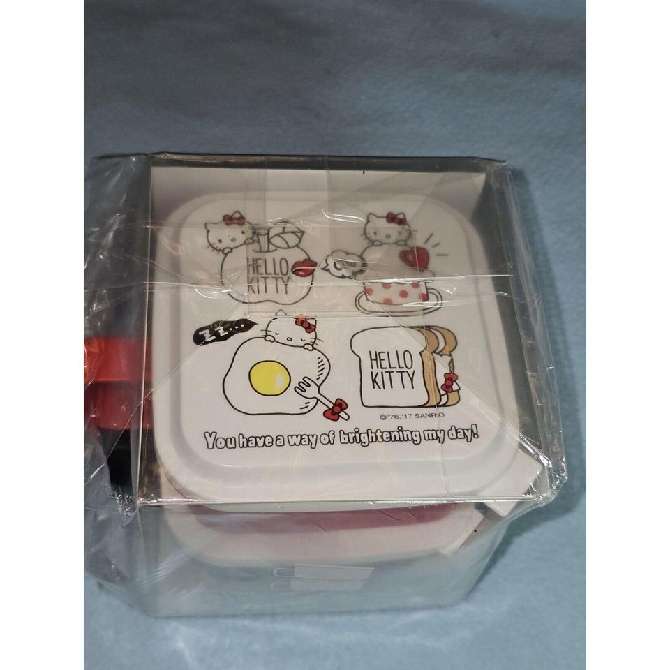 Cute Cinnamoroll Tupperware/Bento Box by Sanrio from - Depop