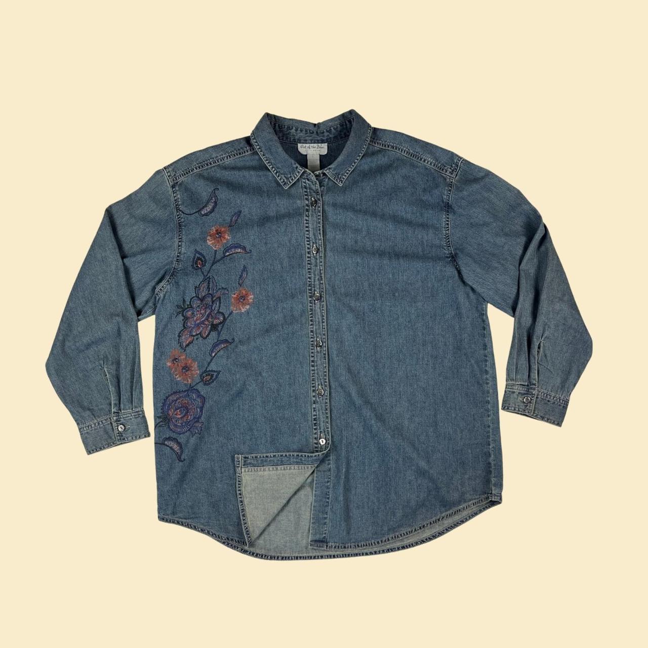 J jill denim shirt best sale