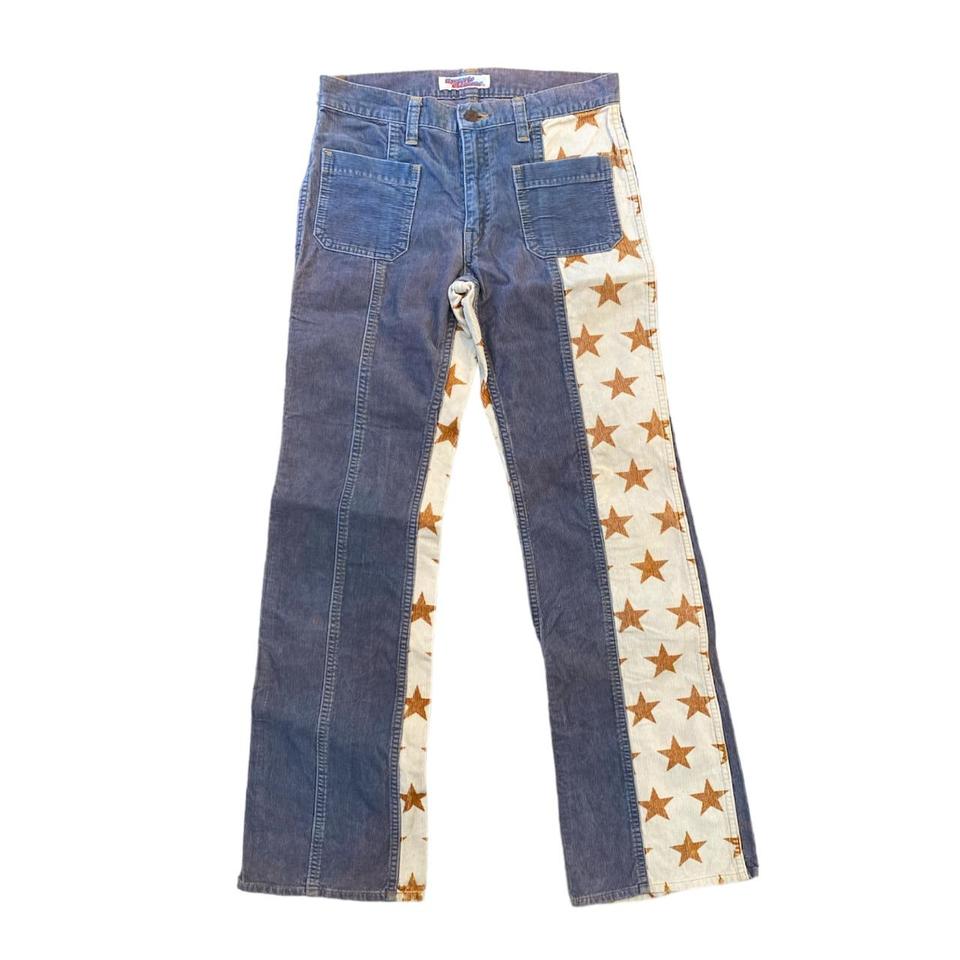 Hysteric Glamour Corduroy Stripe Star Jeans Size - Depop