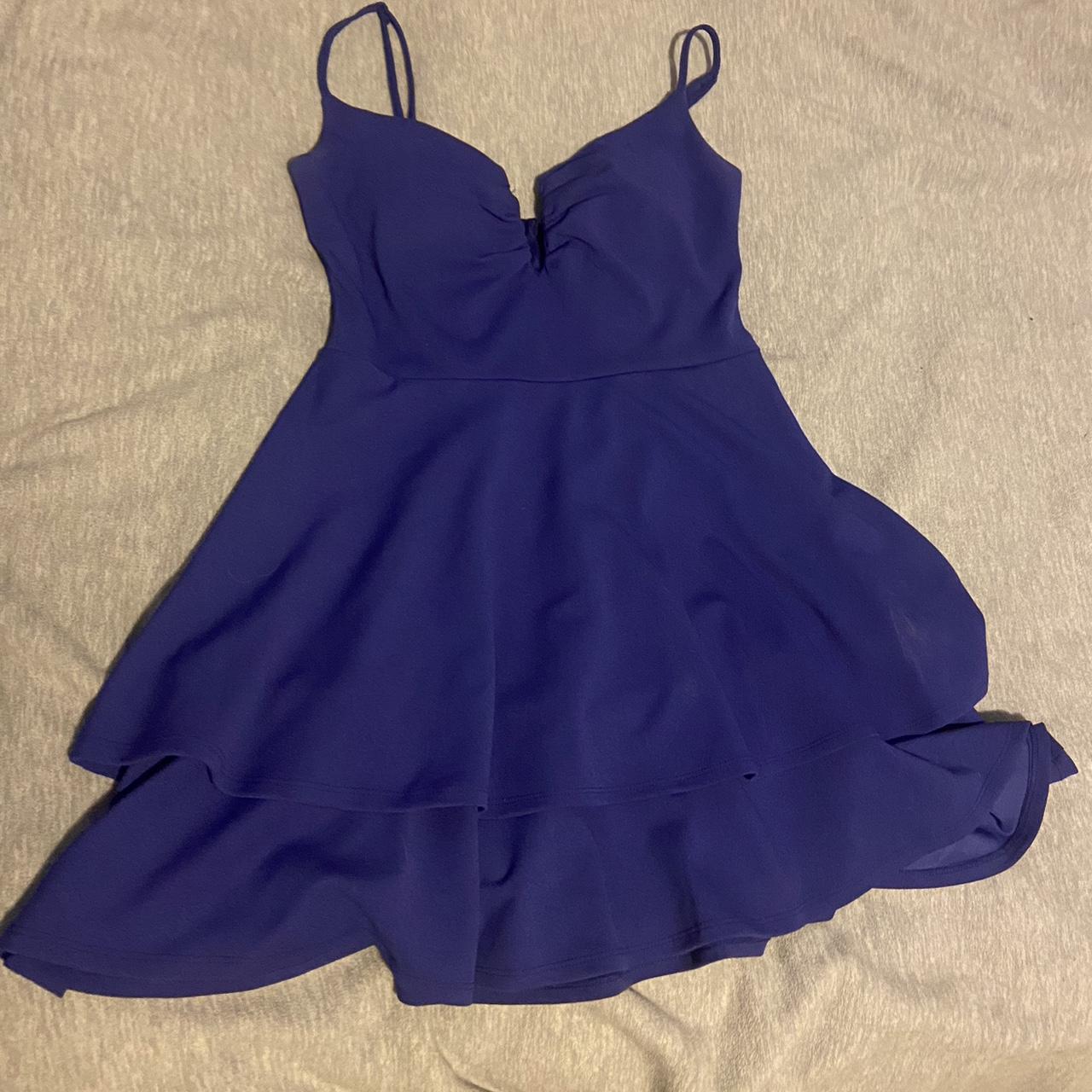 Dark blue formal dress - Depop