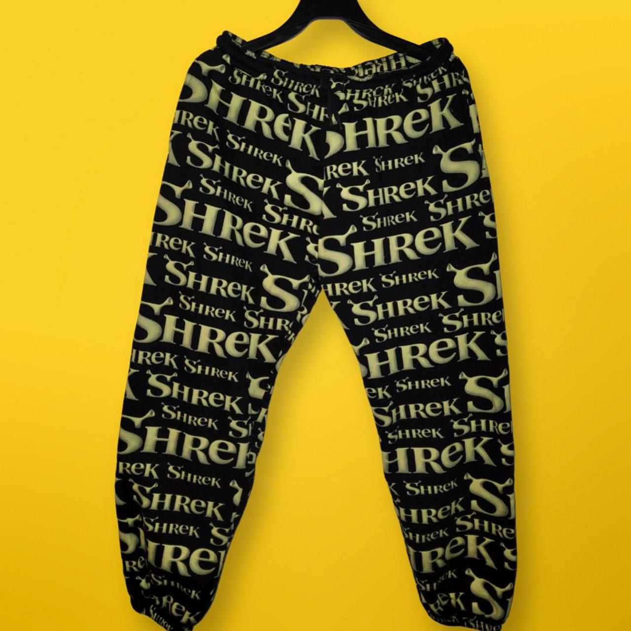 Dumbgood Shrek Repeat Logo Sweatpants In Great - Depop