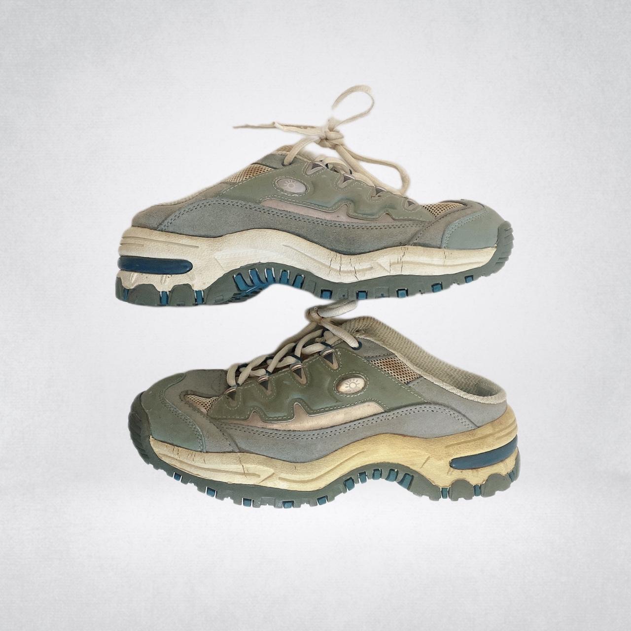 No Boundaries Women's Blue and Khaki Trainers (4)