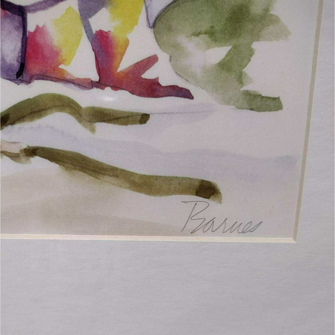 Diana Barnes Watercolor Painting Original 2024 Art Florida Art Cat Paintings Diana Barnes Artist