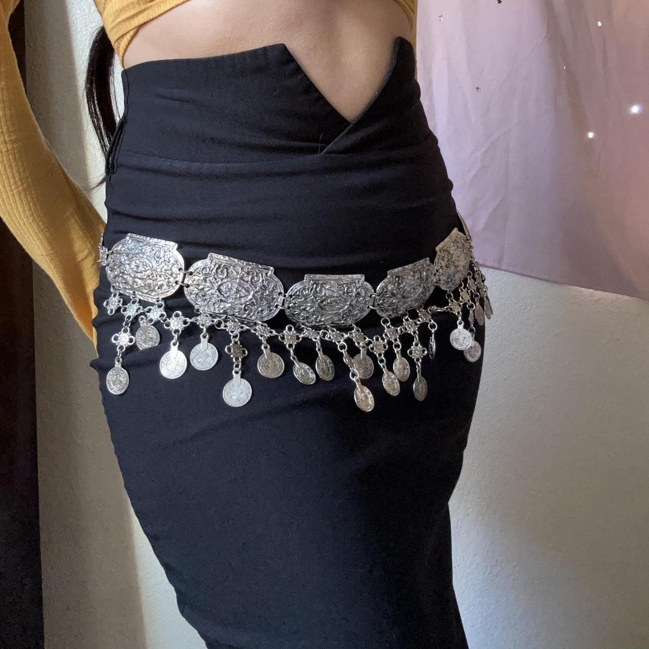 ladies silver belt