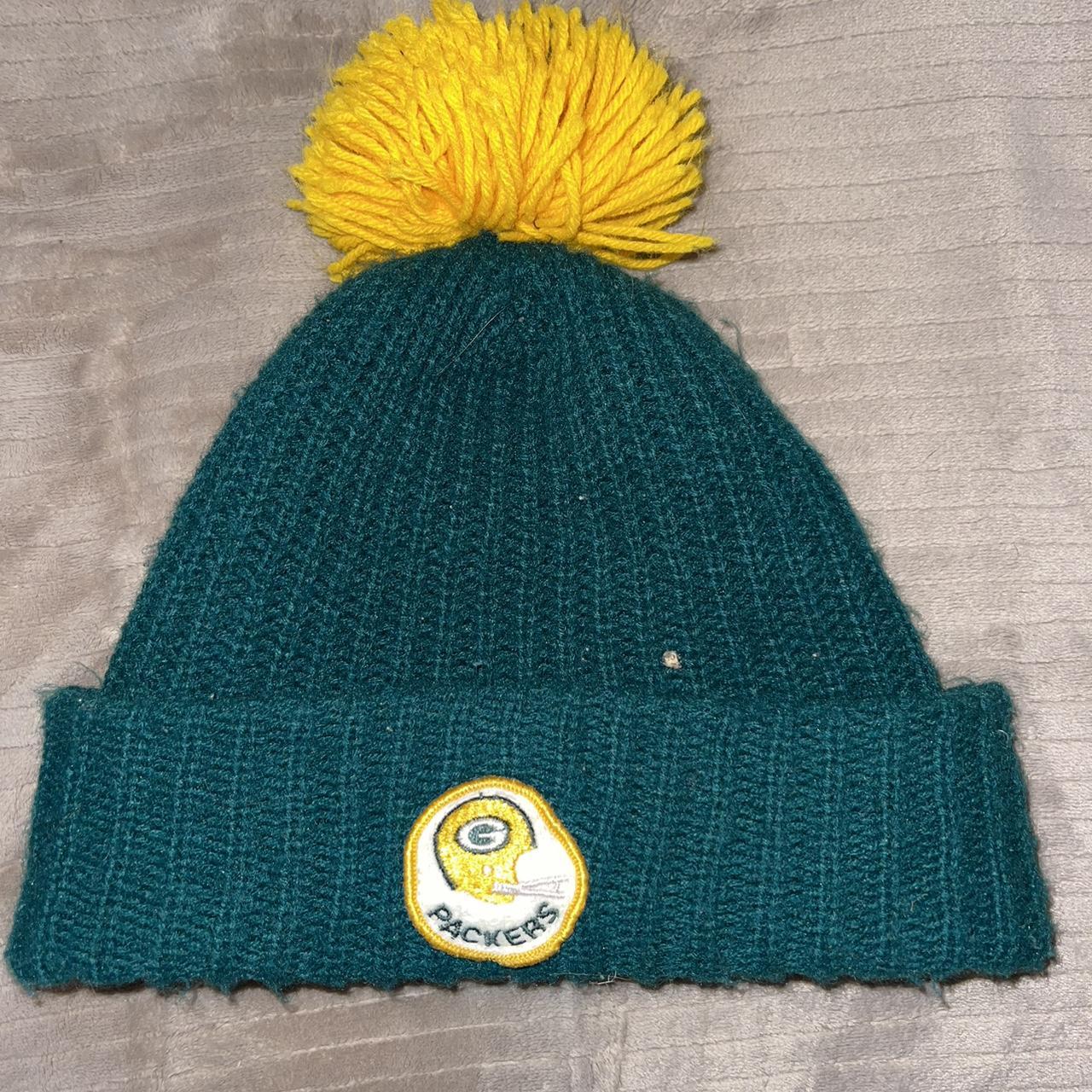 Green Bay Packers Pom Pom Vintage Beanie 