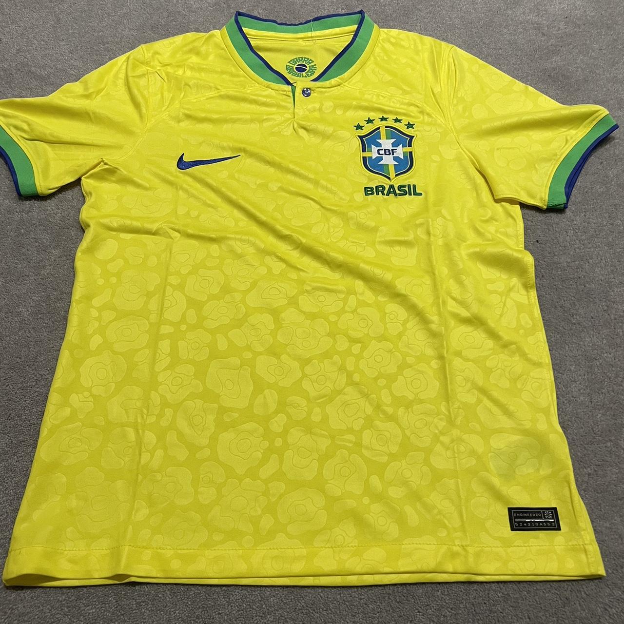 brazil home shirt, brand new with tags and... - Depop