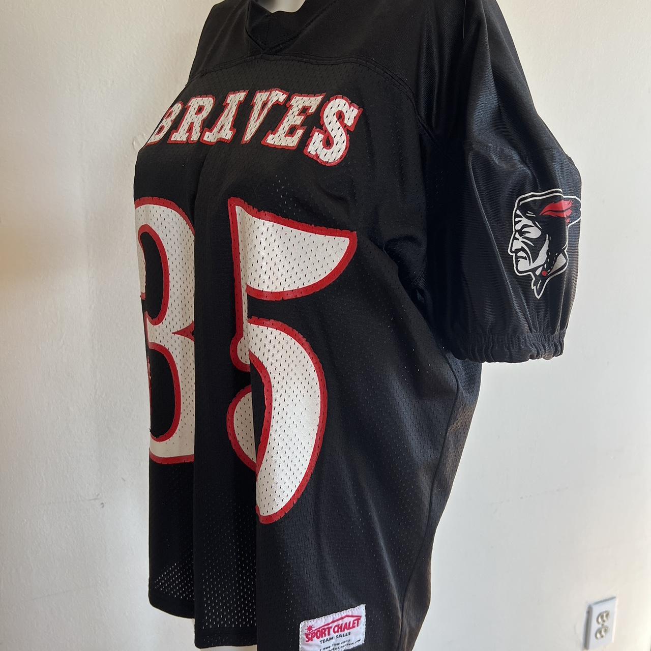 Size small Retro Throwback Braves Jersey Mitchell & - Depop