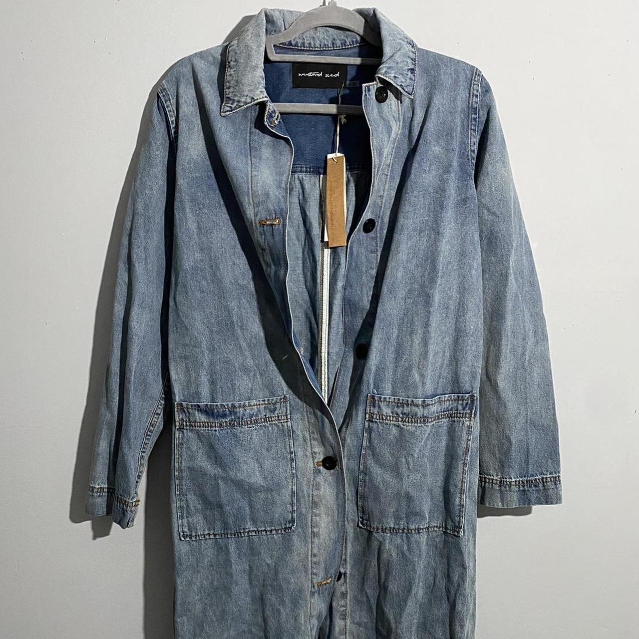 Oversized Denim or Jean Jacket Cardigan. Ankle/ Calf... Depop