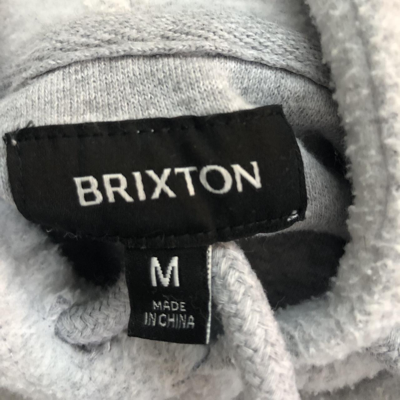 Brixton Men's Grey Hoodie (2)