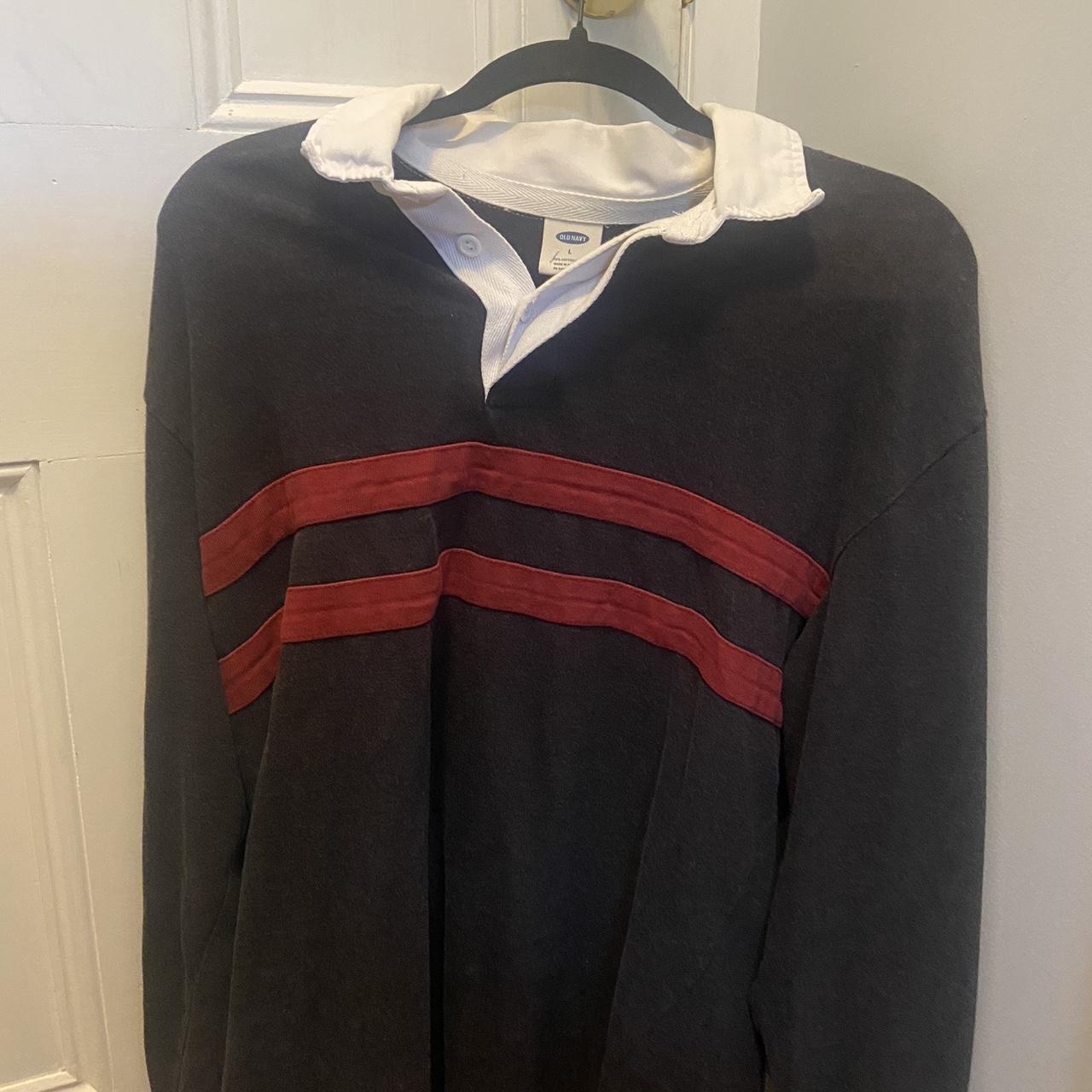 Vintage 90s Old Navy Rugby shirt for a retro... Depop