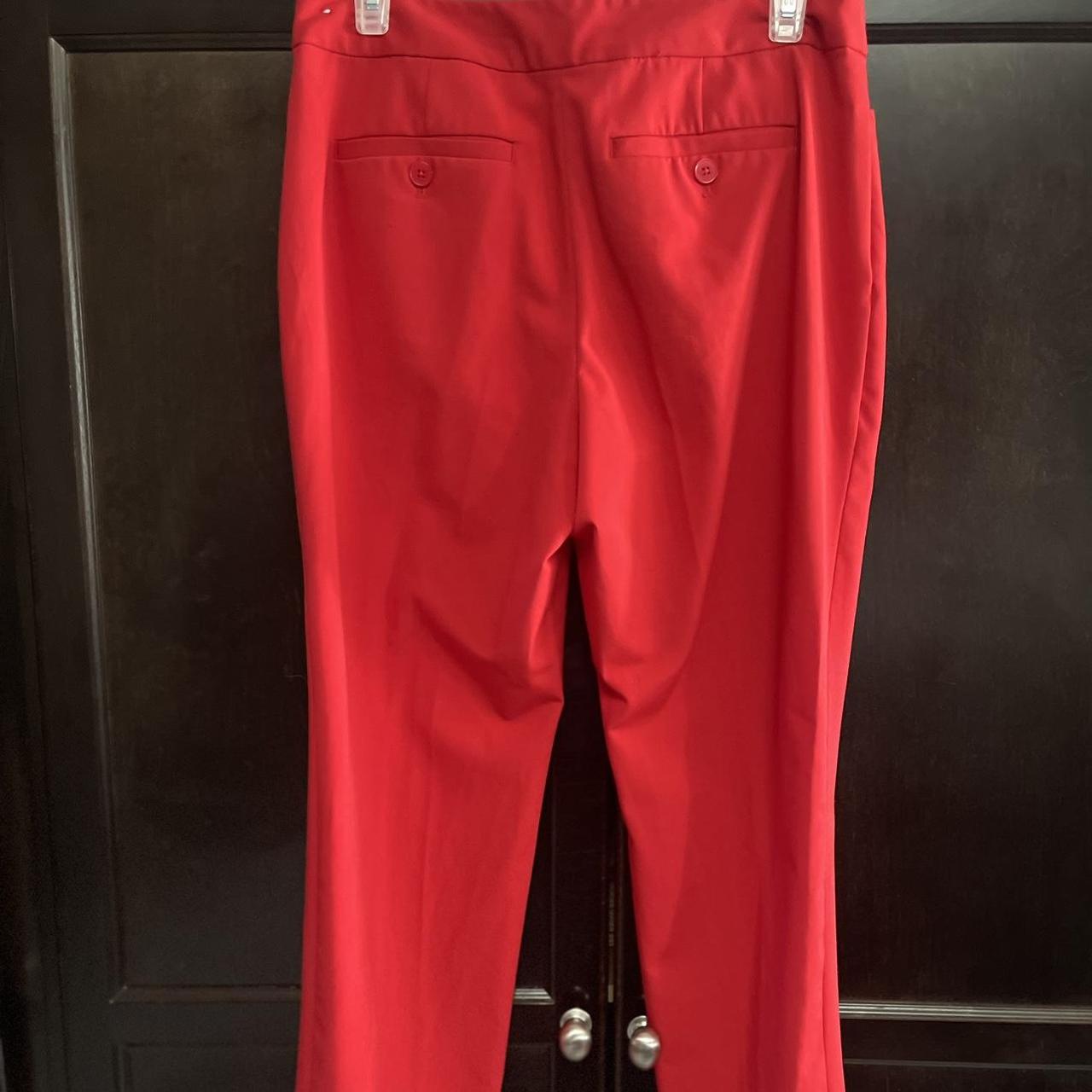 Ankle slacks in red by Liz Claiborne. Petite short Depop