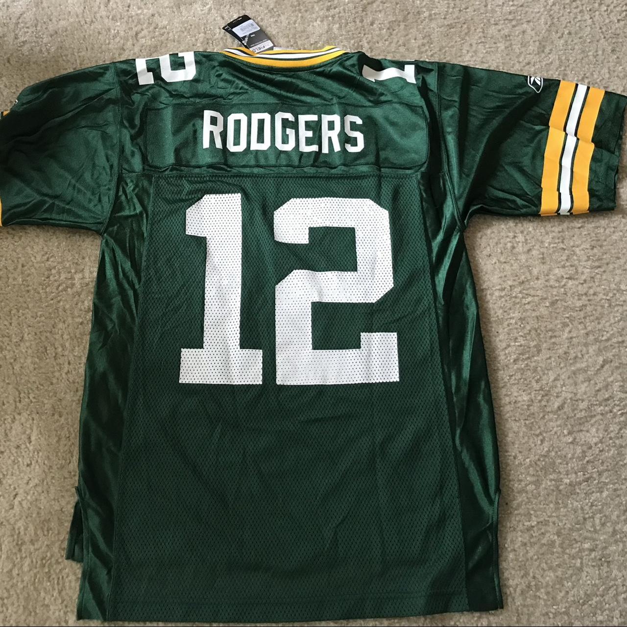 Aaron Rodgers Green Bay Packers Jersey #12 Reebok On - Depop