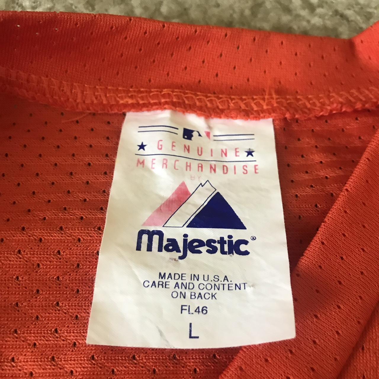 Majestic Athletic Men's Top - Orange - L