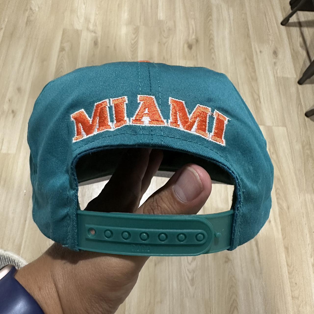 NWT Pink Miami Dolphins mesh snap back baseball cap - Depop