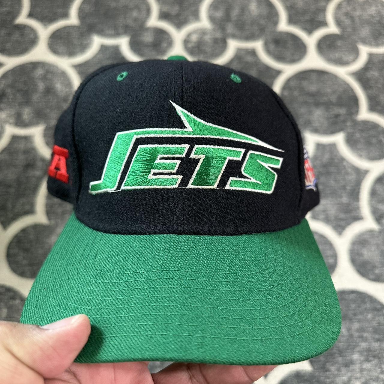 Vintage New York Jets snapback hat in green. From - Depop