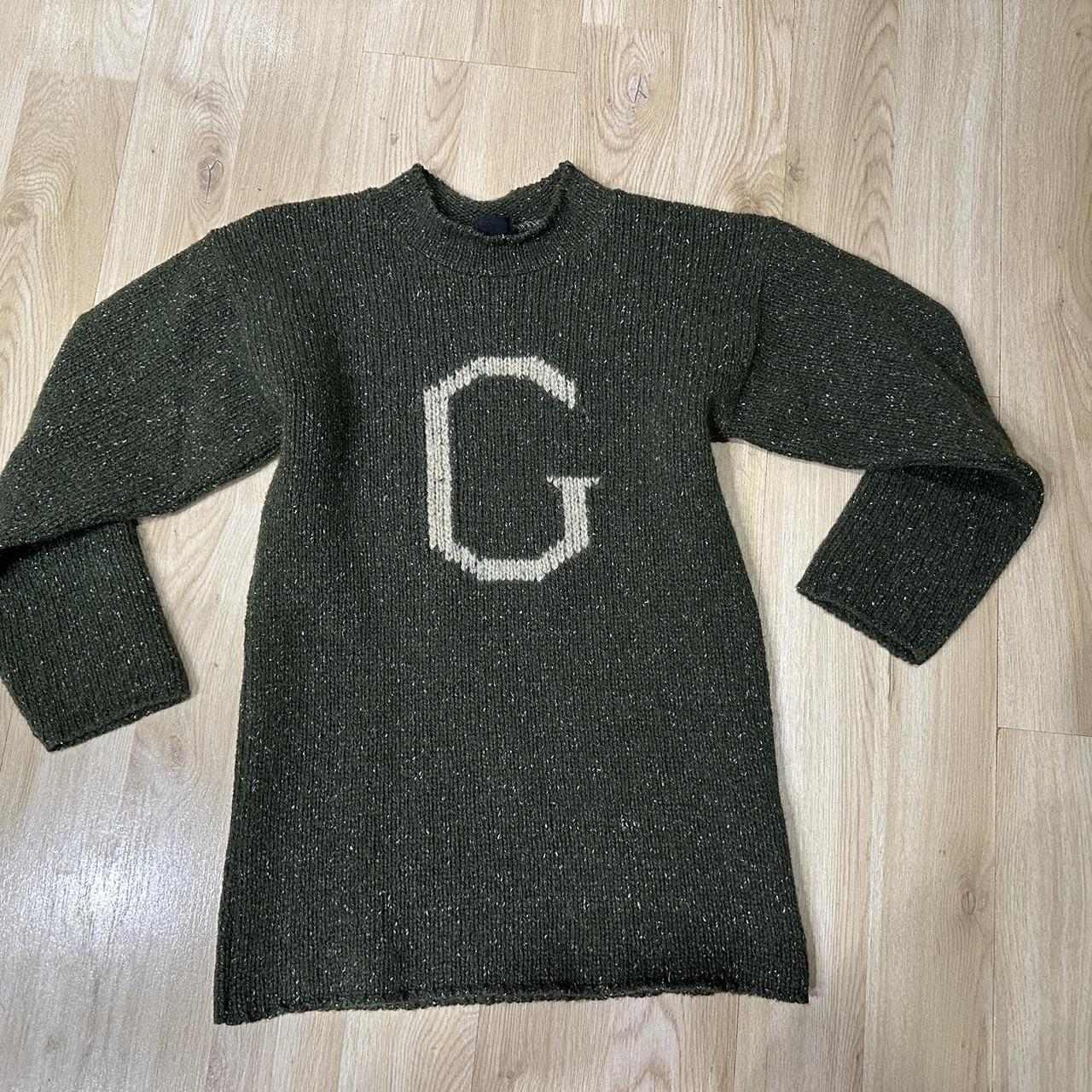 Wizarding World of Harry Potter Green G Wool Blend... Depop