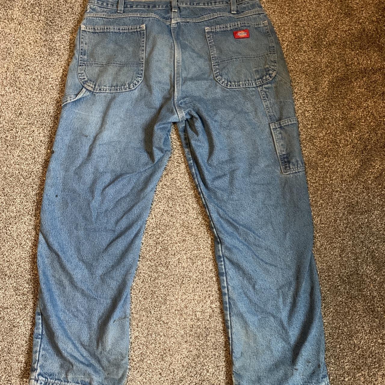 Dickies insulated carpenter pants with a stain on... Depop