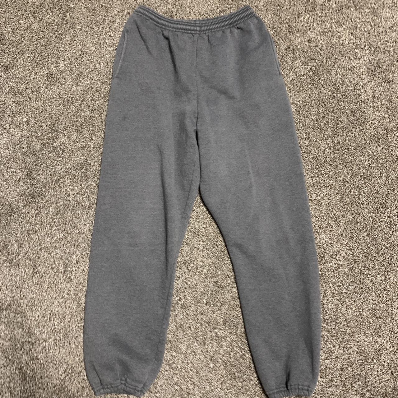 Vintage Russell gray sweatpants with very minor... - Depop