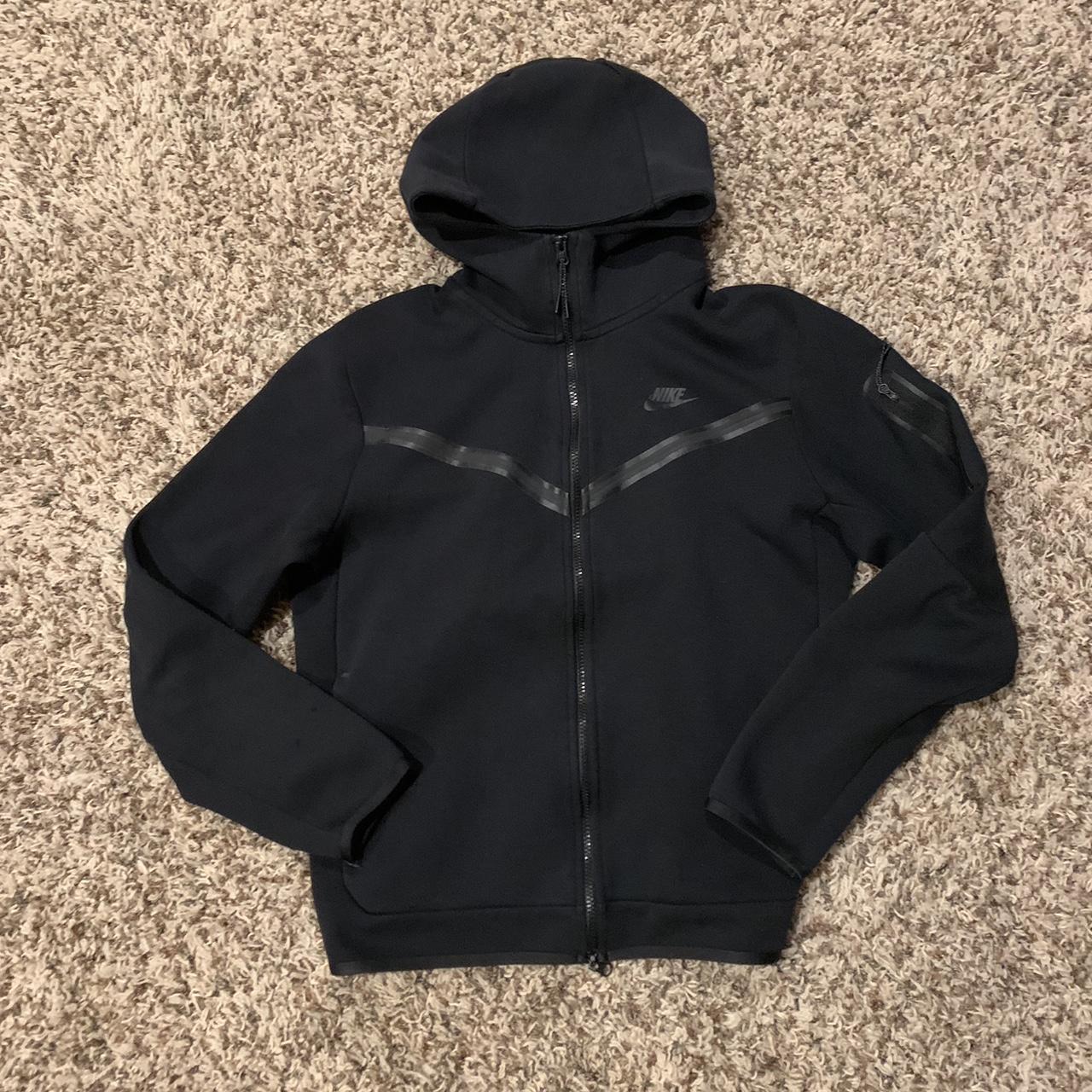 mens black nike tech hoodie