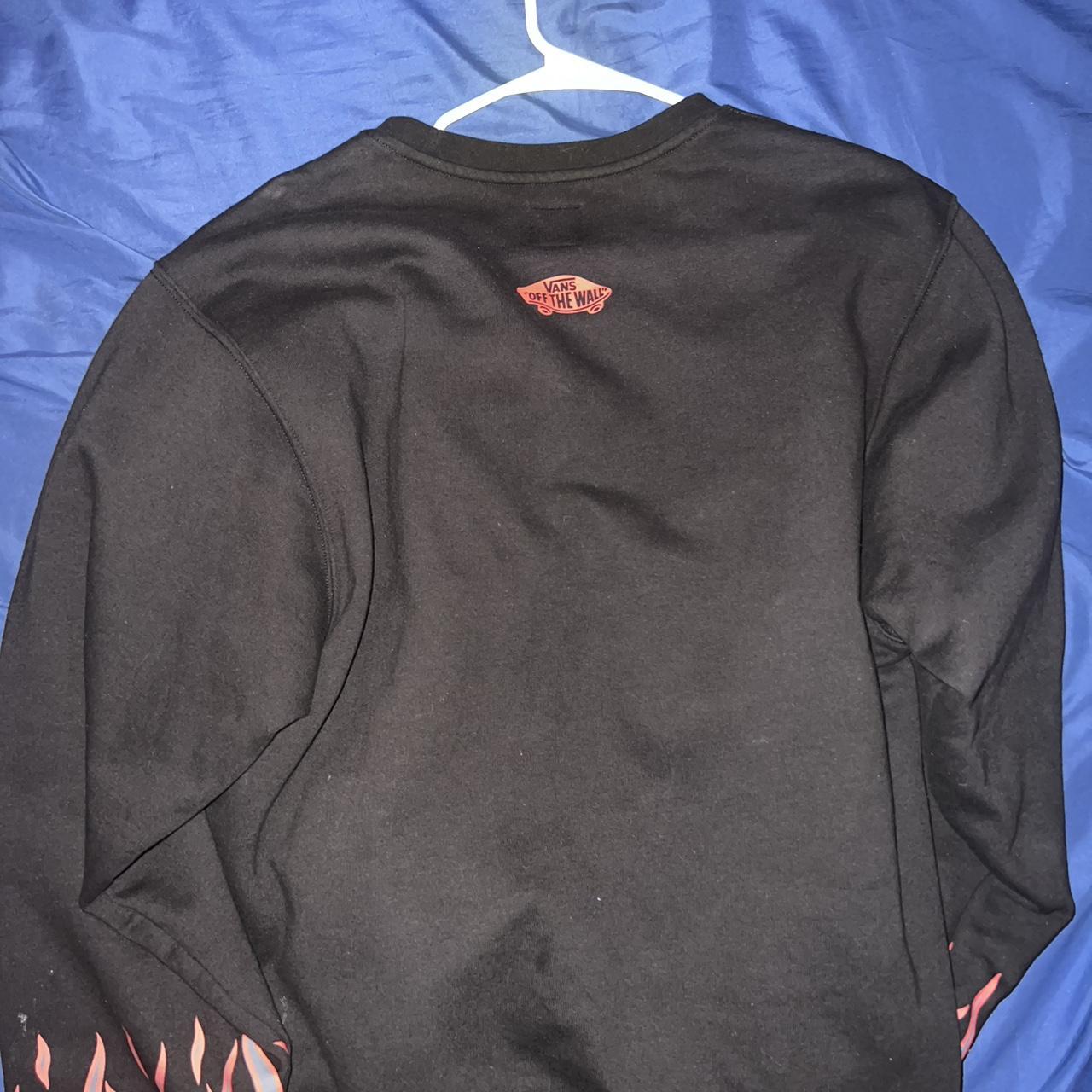 VANS THRASHER コラボFLAME CREWNECK XL Thrasher x Vans Crew neck | Depop