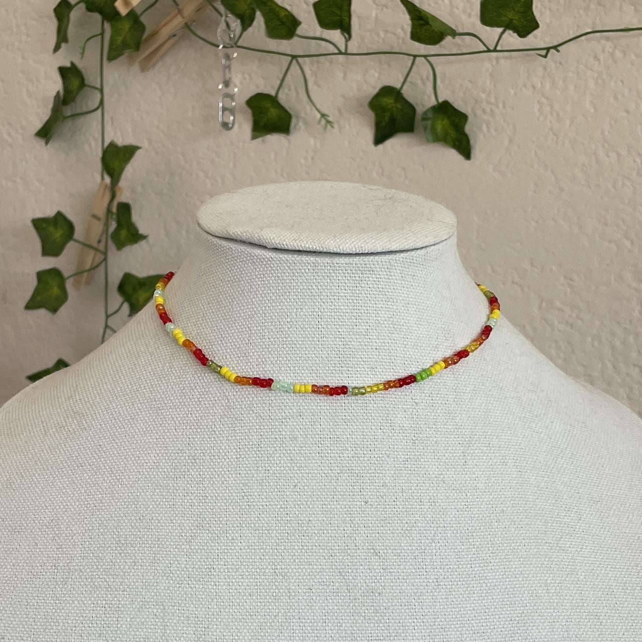 Handmade Women's Necklace - Multi – basic warm su… - image 3