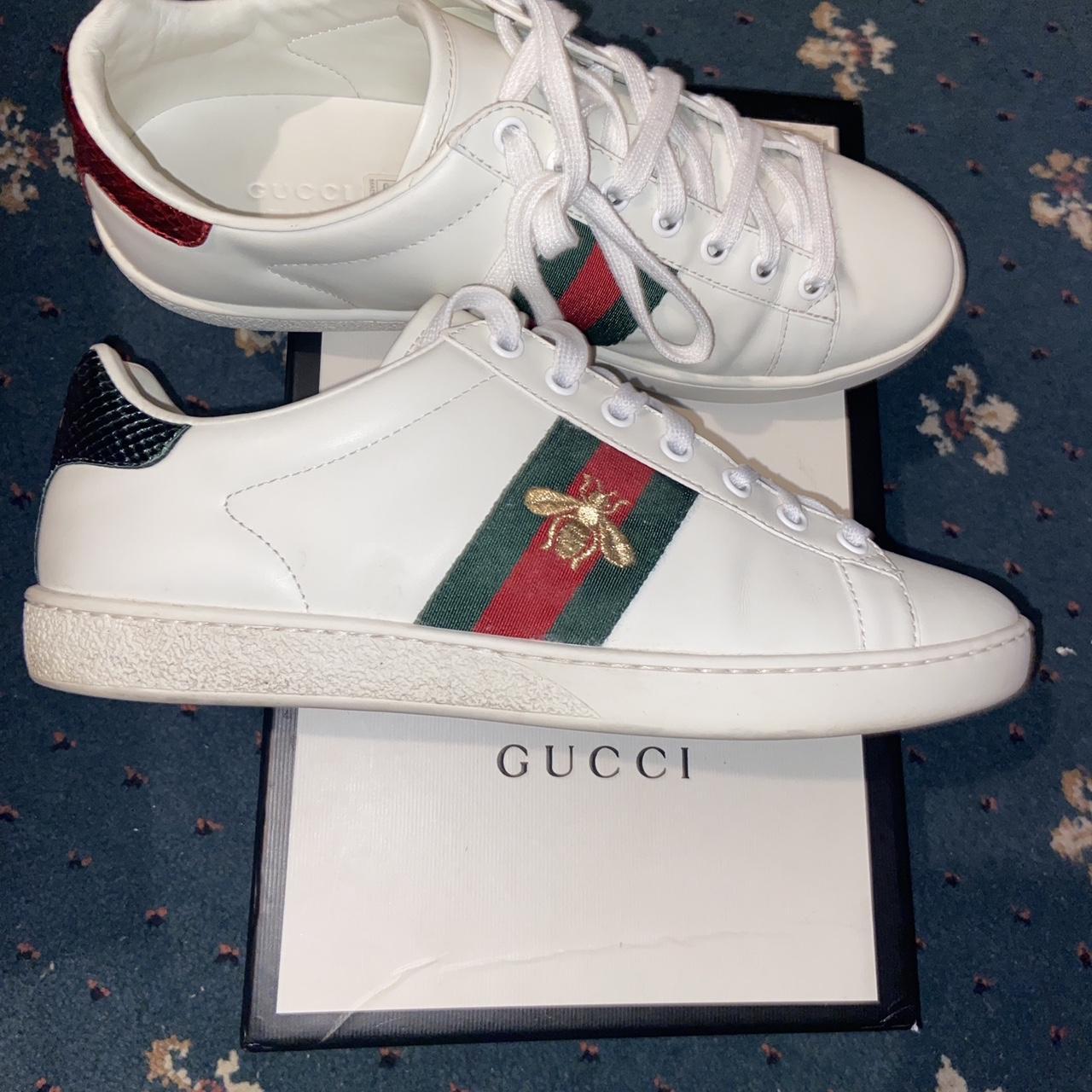 Gucci Ace Embroidered With Bee 2019 Uk Size 6... - Depop