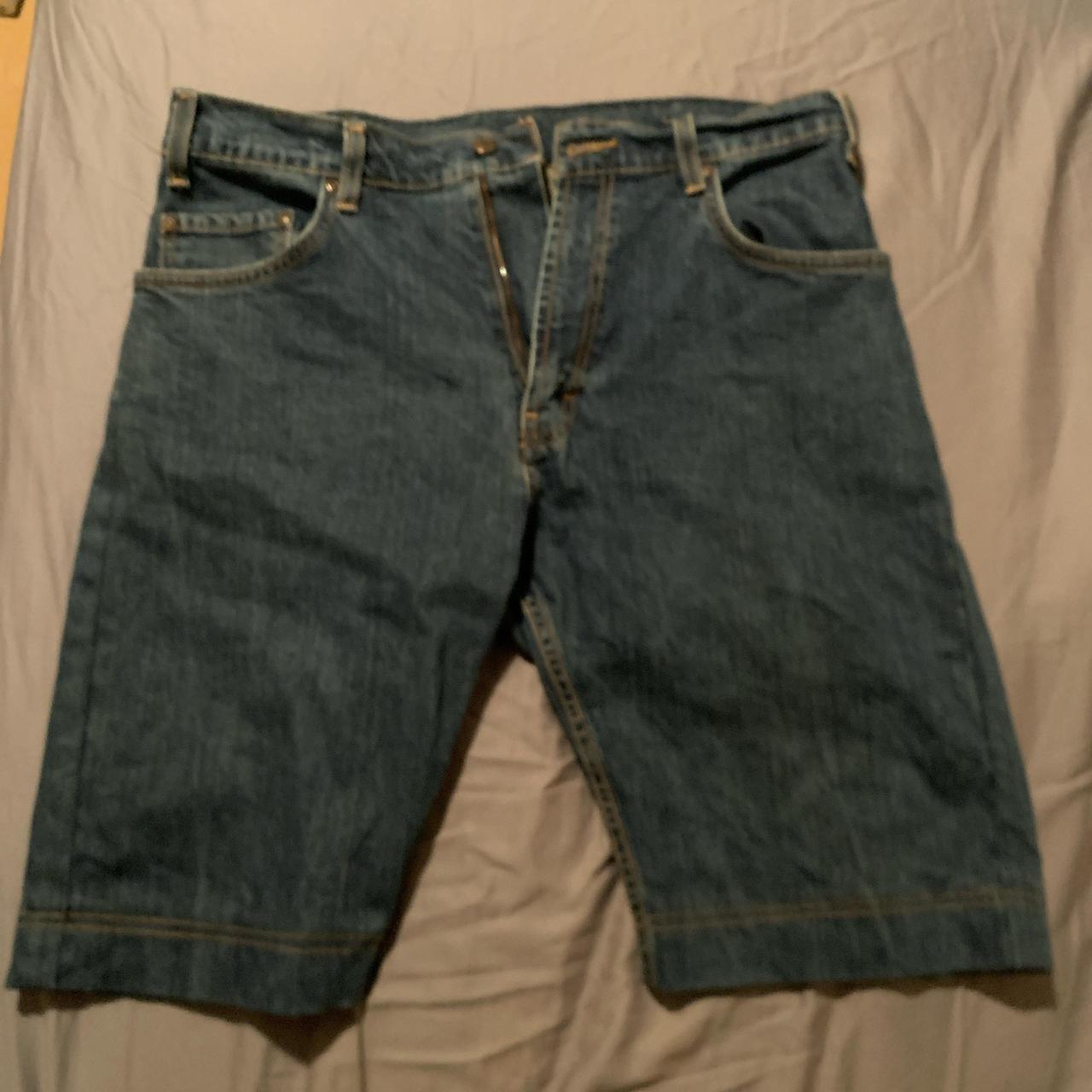 Baggy Jorts minor stitching defect on waistband logo... - Depop