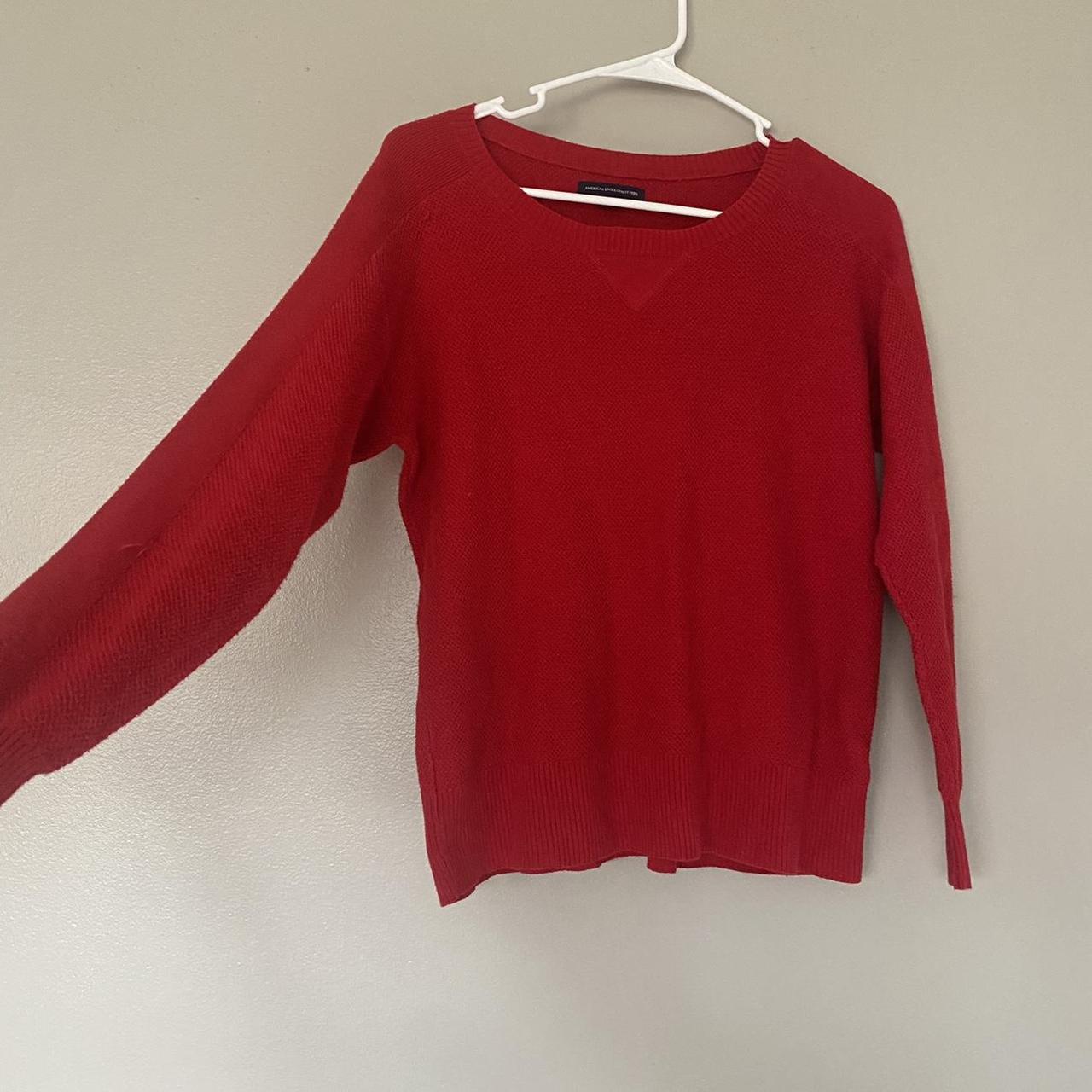 Red American Eagle Sweater ♥️🌹🍒🍓 - size: S - worn... - Depop