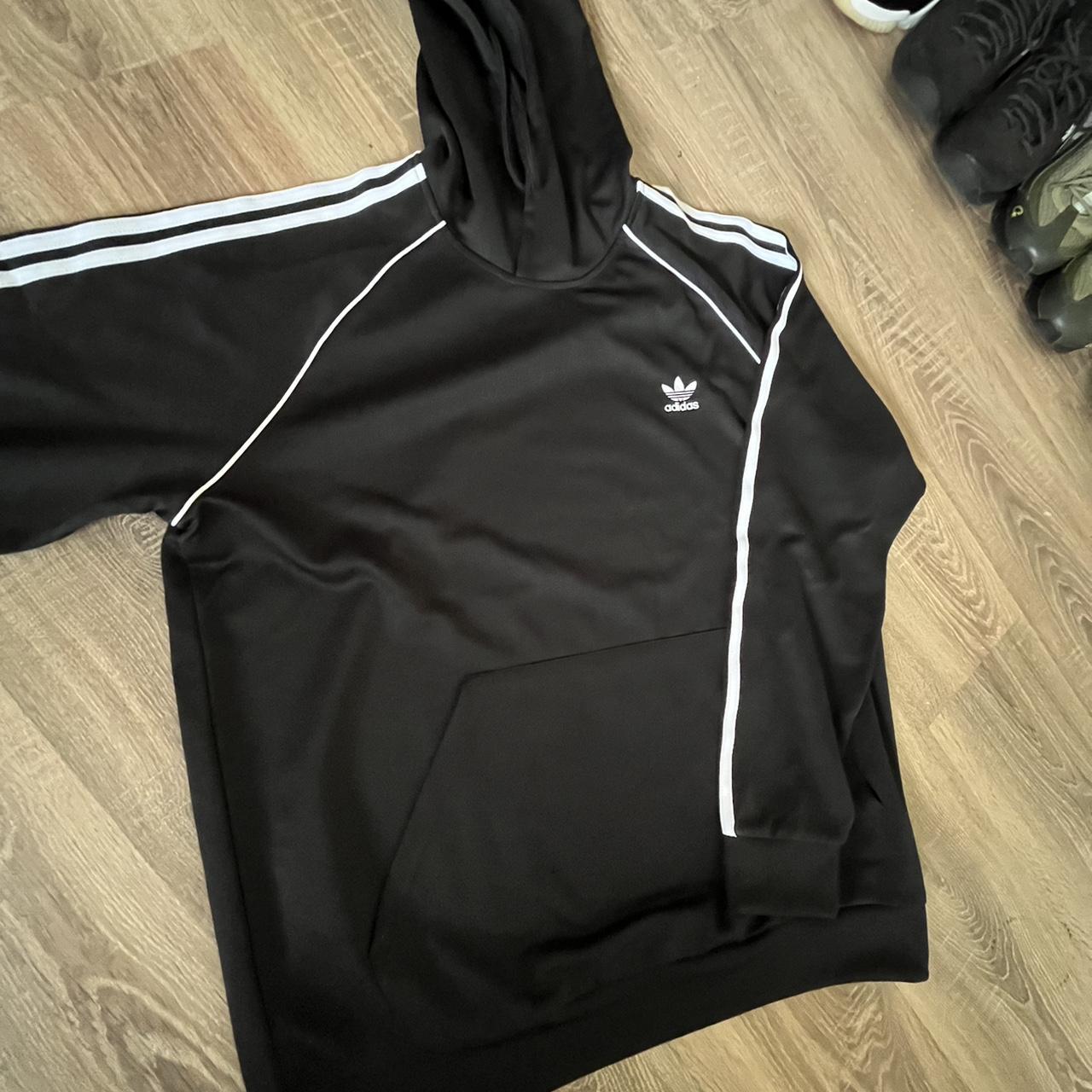 Adidas authentic hoodie black online