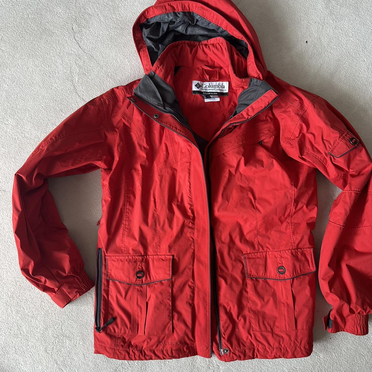 Columbia Sportswear Womens Red Jacket Depop 4370