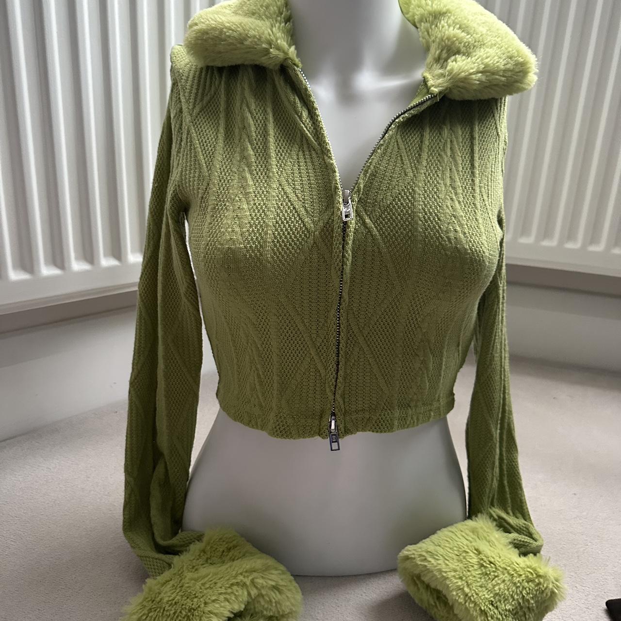 Women S Green Cardigan Depop