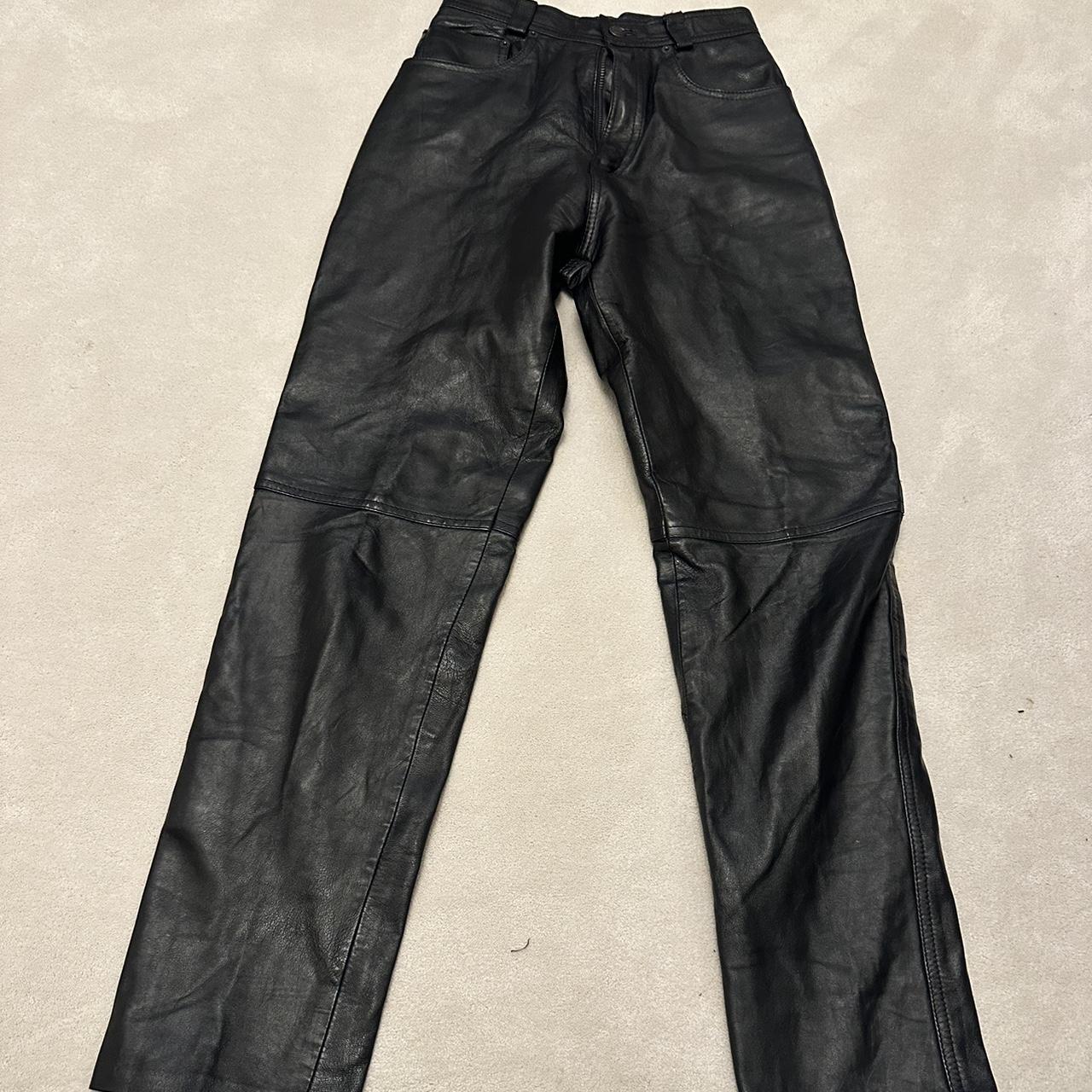 Vintage genuine leather trousers Brand : Universal... - Depop