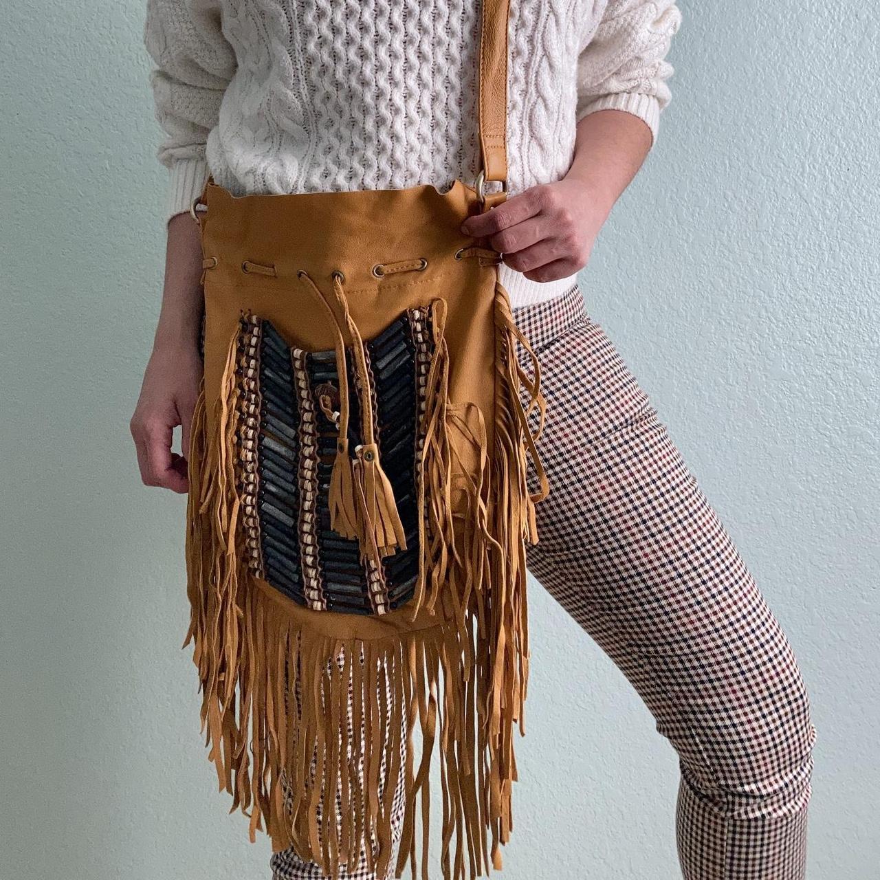 Our large natural napa leather shoulder bag is a... - Depop