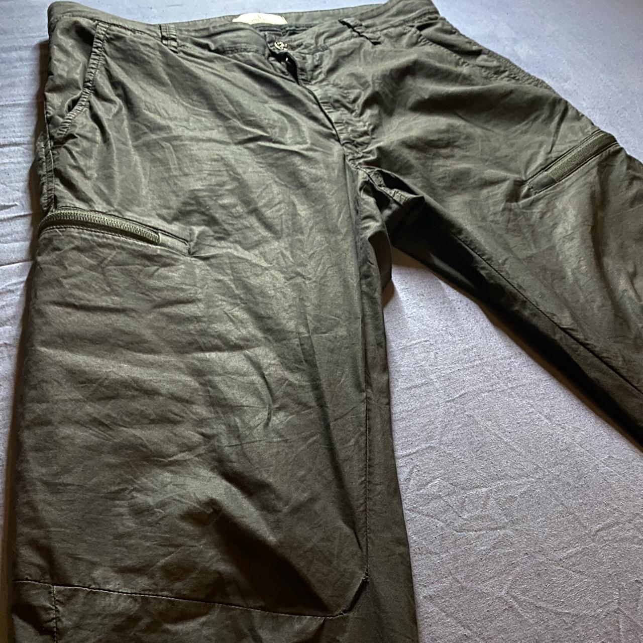 Stone island trousers (cargo) junior but the fit of... - Depop