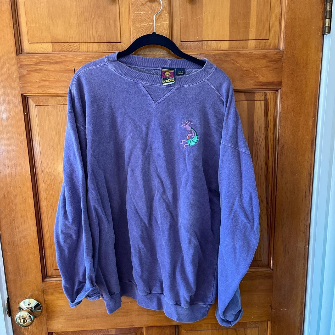 Vintage purple flash avanti sweatshirt - Depop