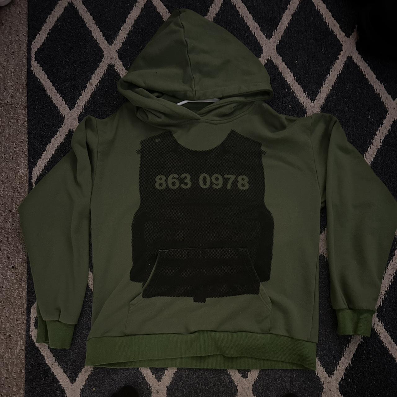 Greer Street Vest Hoodie (Green, First Drop) Sz... - Depop