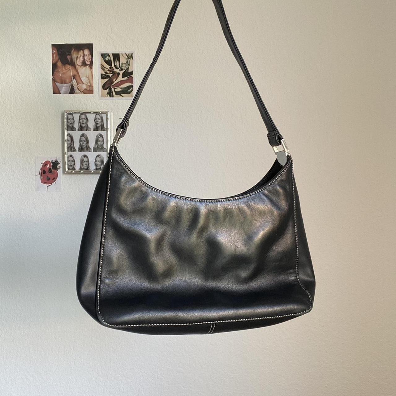 Vintage black shoulder bag. 2000s / 90s / miss sixty... - Depop