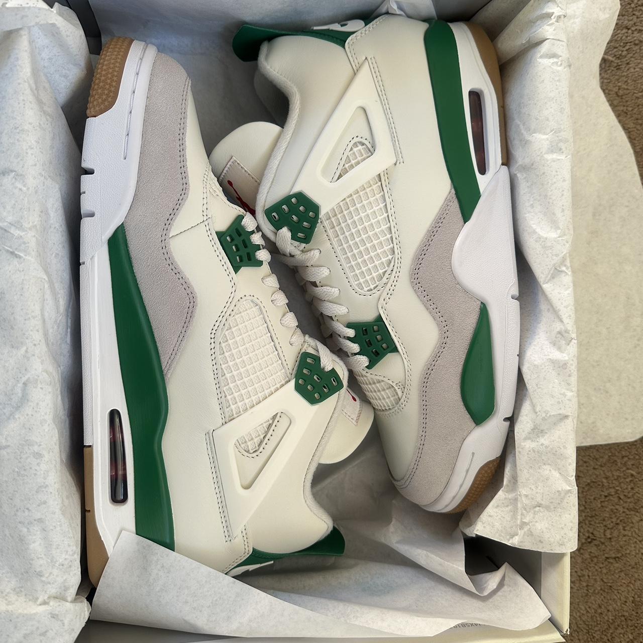 Nike SB Jordan 4 - Pine Green UK Size 9 £430... - Depop