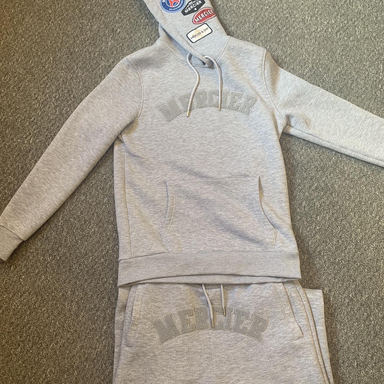 Mercier full grey tracksuit size small no flaws Depop